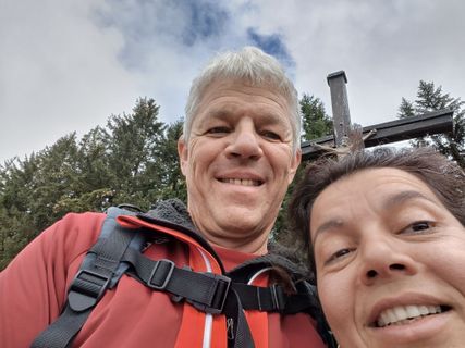 Foto von Harald entlang der Tour