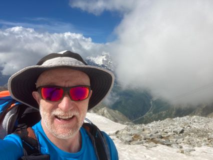 Foto de Mauro Stefanoni a lo largo del recorrido