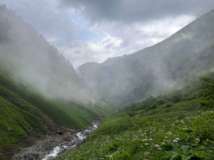 Photo de Norbert Herbig le long du parcours