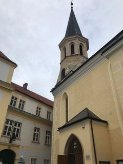 Zdjęcie z Christian Lerchster wzdłuż trasy