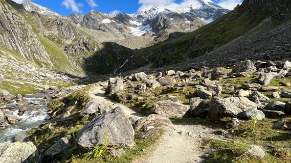 Photo de Katja Hechler le long du parcours