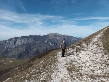 Photo de Gabriele Cucchi le long du parcours