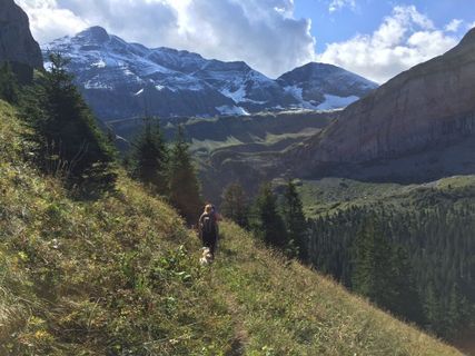 Foto von Monique Meyer entlang der Tour