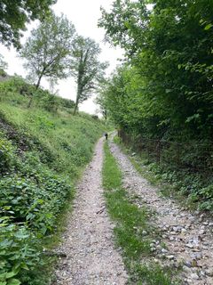Photo de Fabio Infanti le long du parcours