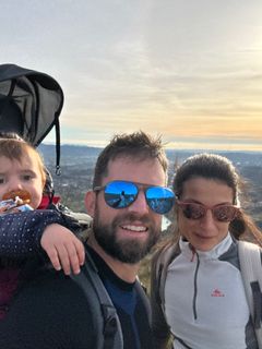 Foto de Fabio Infanti a lo largo del recorrido