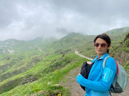 Photo de Fabio Infanti le long du parcours