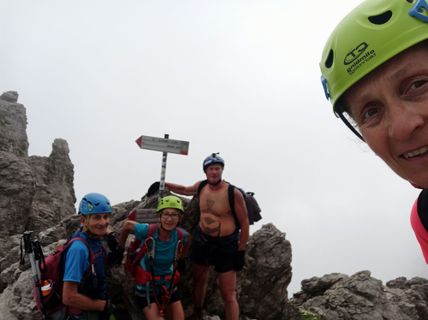 Foto de giovmaria moretti a lo largo del recorrido