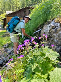 Photo de Michael Bauer le long du parcours