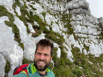 Foto de Fabio Infanti a lo largo del recorrido