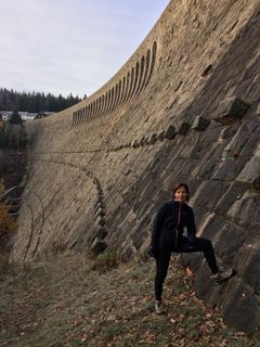Zdjęcie z Ralf Umminger wzdłuż trasy