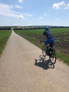 Foto von Katharina Egghart entlang der Tour