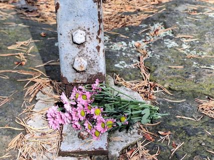 Zdjęcie z Othmar Engelmann wzdłuż trasy