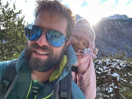 Foto de Fabio Infanti a lo largo del recorrido