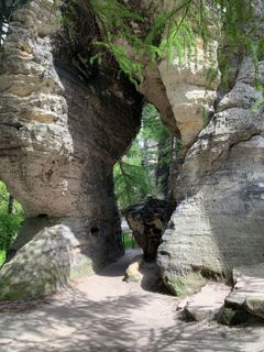 Foto von Evelin Wagner entlang der Tour