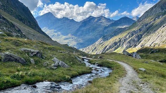 Photo de Katja Hechler le long du parcours