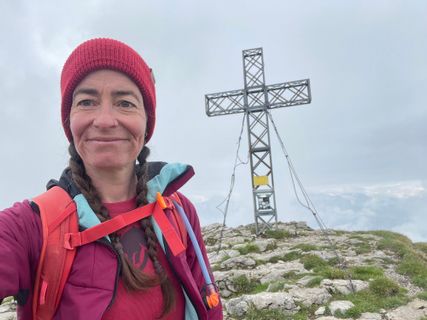 Foto de Elisabeth Trebsche a lo largo del recorrido