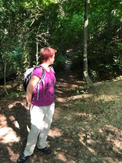 Photo de Christian Kakuska le long du parcours