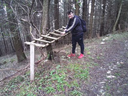 Photo de Ugo Rocca le long du parcours