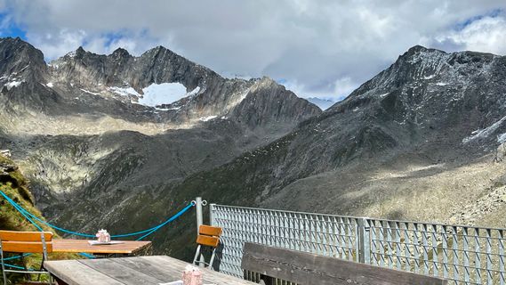Photo de Katja Hechler le long du parcours