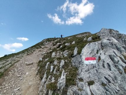 Photo de Gabriele Cucchi le long du parcours