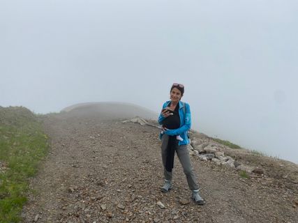Photo de Fabio Infanti le long du parcours