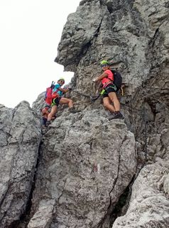 Foto de giovmaria moretti a lo largo del recorrido