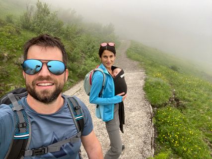 Photo de Fabio Infanti le long du parcours