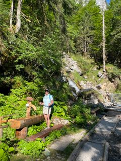 Photo de Michael Bauer le long du parcours