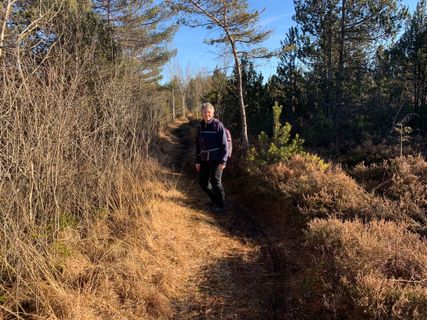 Photo de Kerstin Müller le long du parcours