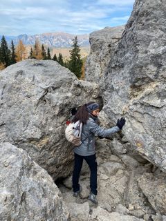 Foto de Fabio Infanti a lo largo del recorrido