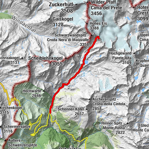 Hofmannspitze BERGFEX Wanderung Tour Südtirol