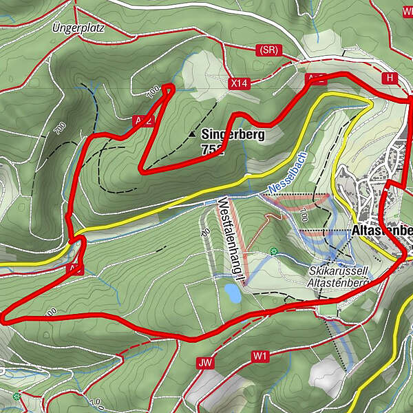 As2 Kapellen BERGFEX Wanderung Tour Nordrhein Westfalen