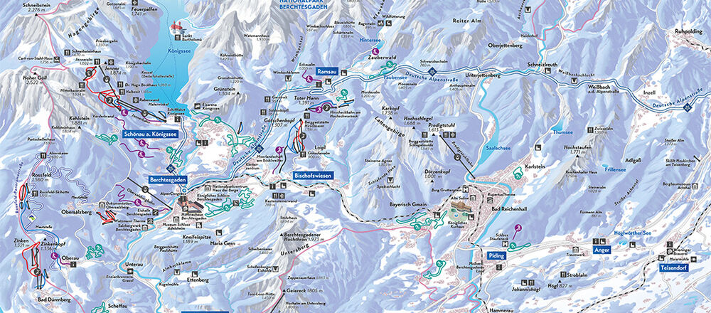 Loipenplan Berchtesgaden
