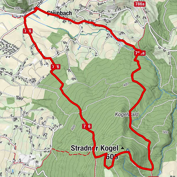 Steinbach - Stradner Kogel - BERGFEX - Wanderung - Tour Steiermark