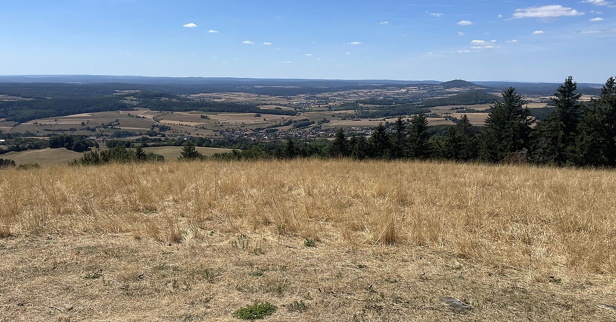 Hausrunde zur Platzer Kuppe BERGFEX Wanderung Tour Bayern