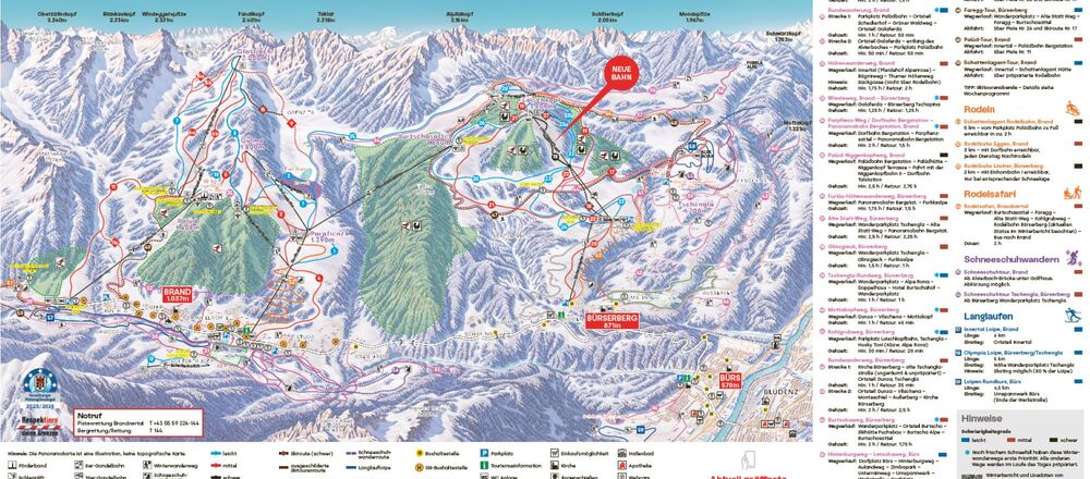 Loipenplan Brandnertal