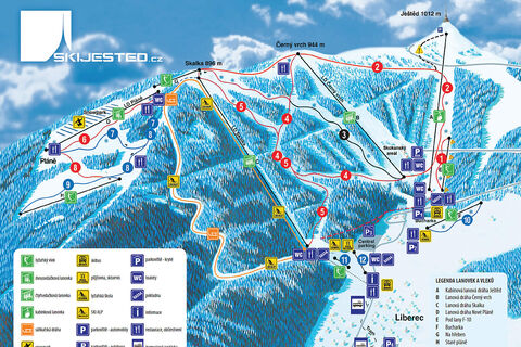 Smučišče Ski areál Ještěd / Liberec