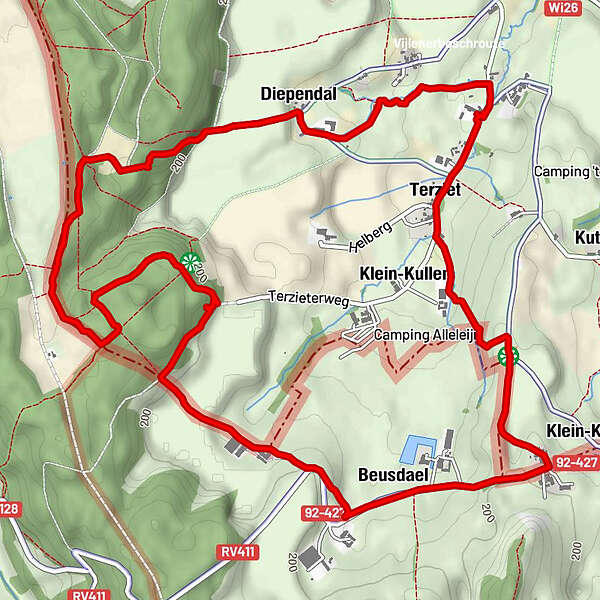 Terziet Door Het Bovenste Bos Langs Oude Grenzen Vlaanderen En