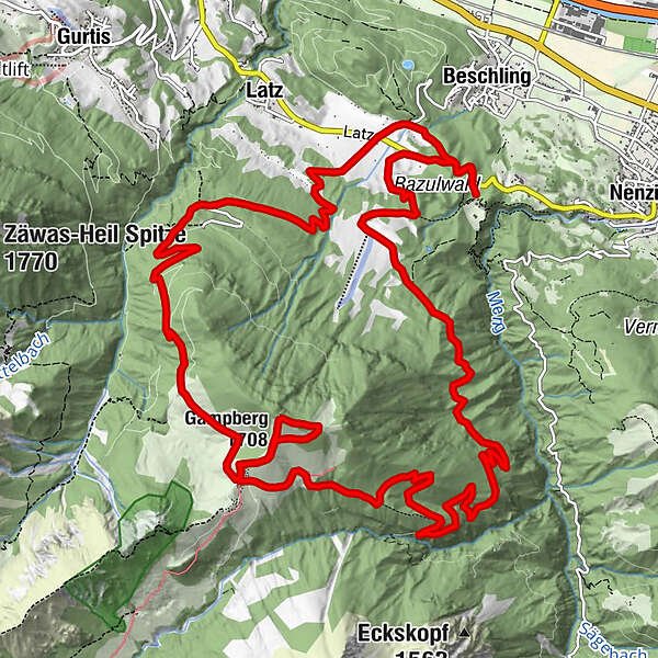 Marktgemeinde Nenzing Berghaus Mattajoch Gampberg BERGFEX