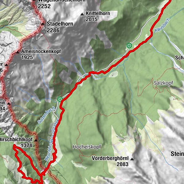 Hirschbichl Litzlalm Bindalm Durch Klausbachtal Zum Hintersee