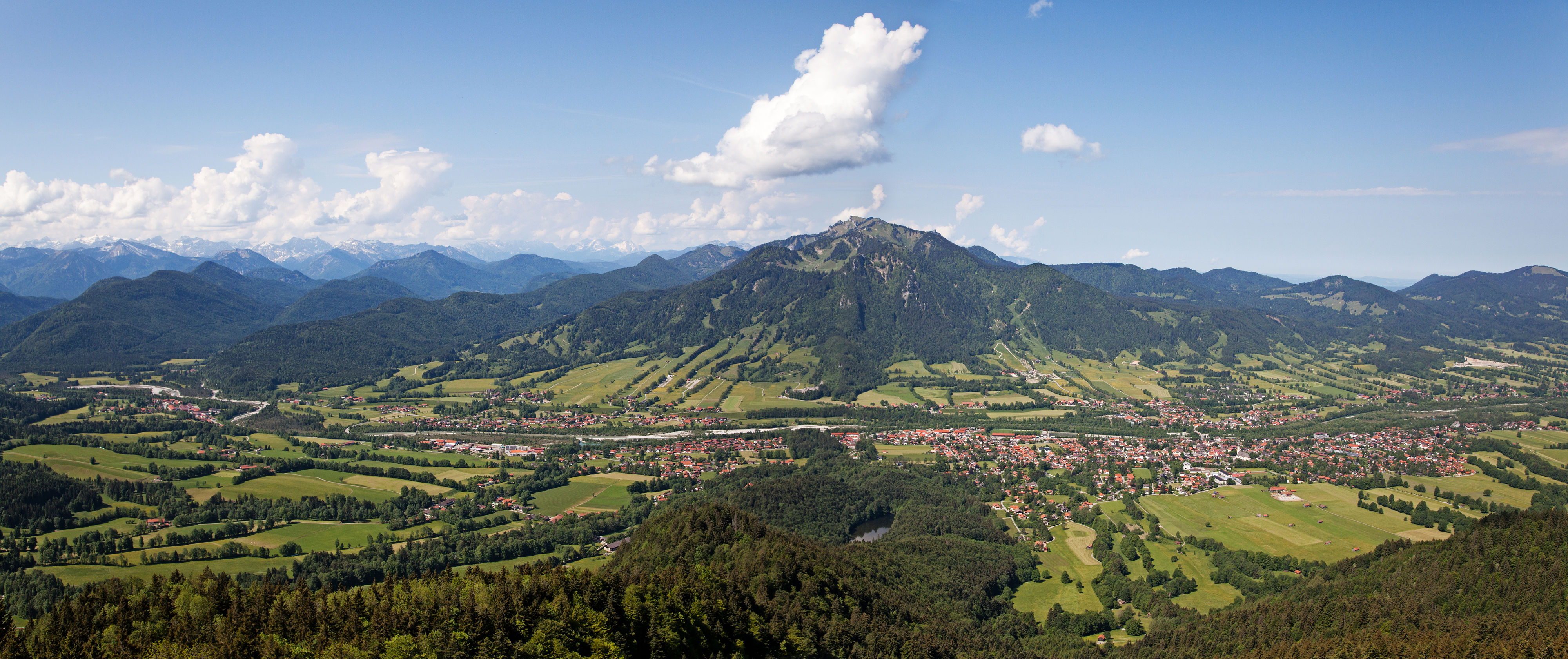 BERGFEX: Panoramic Map Lenggries - Brauneck: Map Lenggries - Brauneck ...