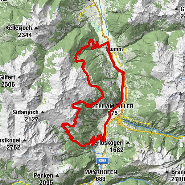 Zillertaler Höhenstraße - BERGFEX - Mountainbike - Tour Tirol