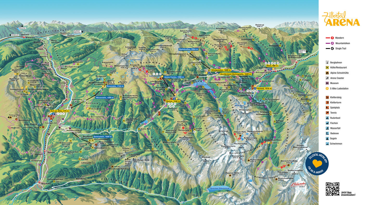 BERGFEX: Zillertal Arena: Urlaub Zillertal Arena - Reisen Zillertal Arena