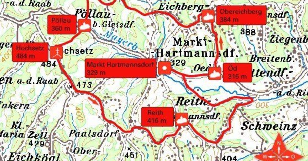 Markt Hartmannsdorf: Apfeltour - BERGFEX - Mountainbike - Tour Steiermark