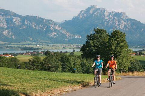 Fahrradfahren rund um Füssen im Allgäu