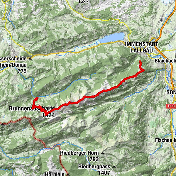 Nagelfluh Überschreitung BERGFEX Wanderung Tour Bayern