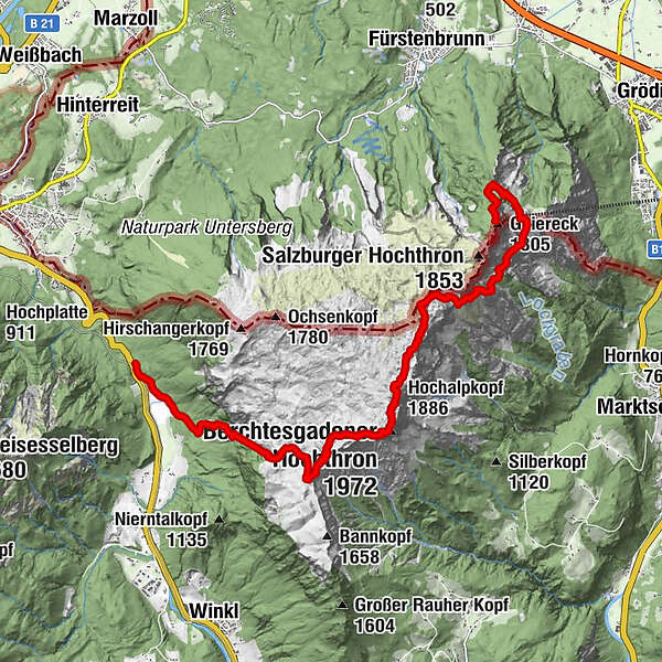 Untersberg Berschreitung Von Hallthurm Bergfex Wanderung Tour Bayern