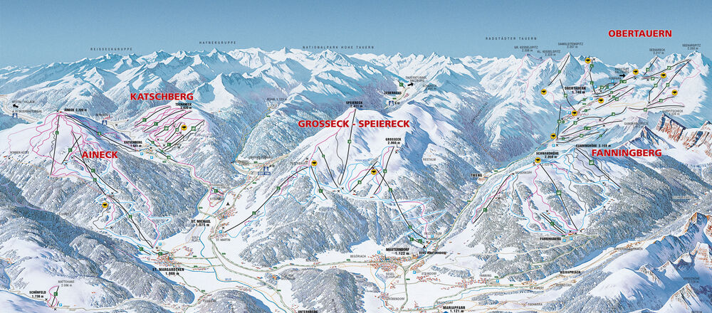 Loipenplan Salzburger Lungau