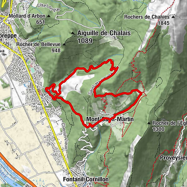 Du Chevalon de Voreppe à Mont Saint Martin par la Cheminée BERGFEX