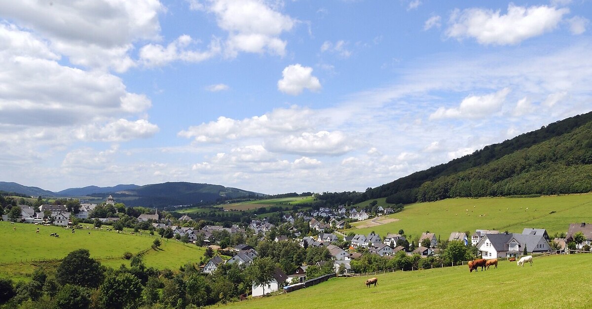 Rundweg Um Graf BERGFEX Wanderung Tour Nordrhein Westfalen